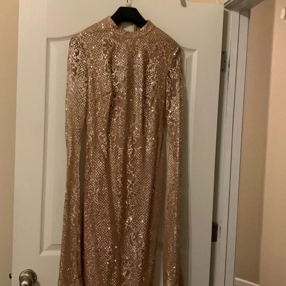 alexandre vauthier gold dress Cold Shoulder Quinceanera Dress by Fiesta Gowns 56360 8 / Champagne